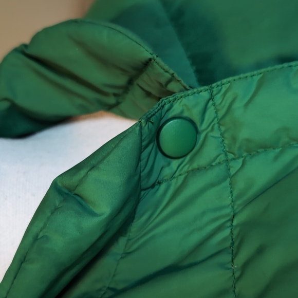 LAND’S END Down Filled Quilted Vest BRIGHT Green WMS Size M - Picture 7 of 14